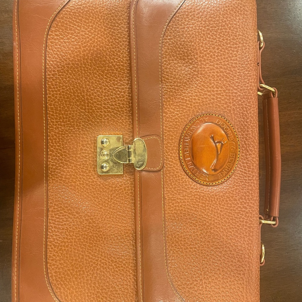Vintage dooney & bourke leather briefcase